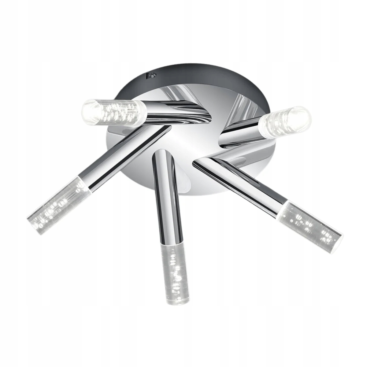 Moderná Led stropná lampa do kúpeľne 3000k chrómovaná, 5 bodov, 42 cm Trio