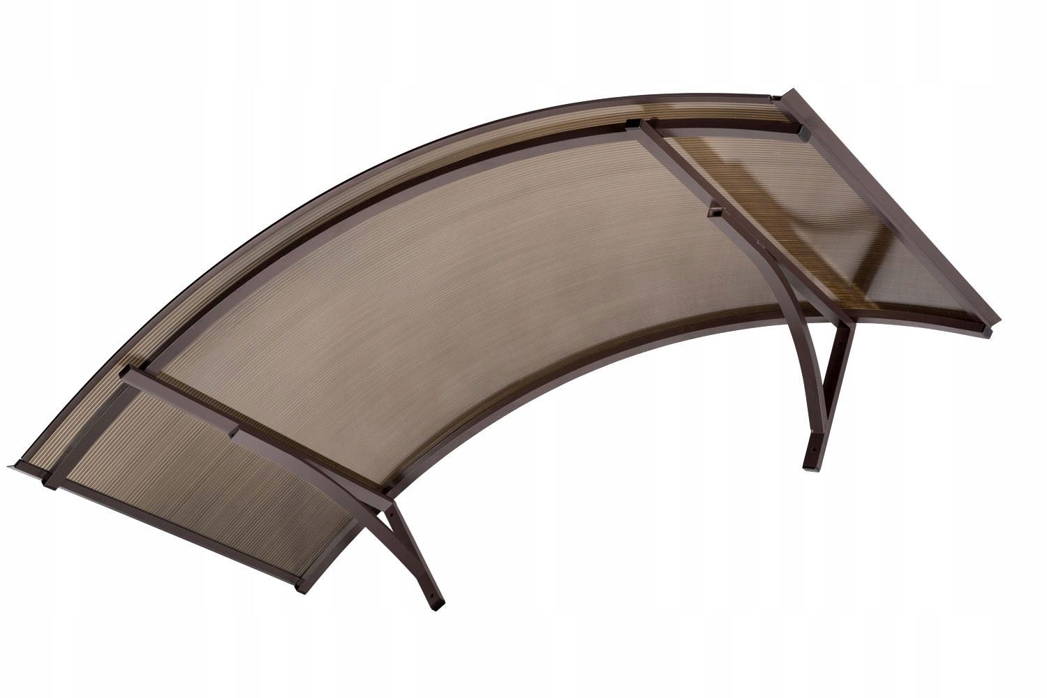 Daszek nad drzwi- typ łukowy 158×90 dymny