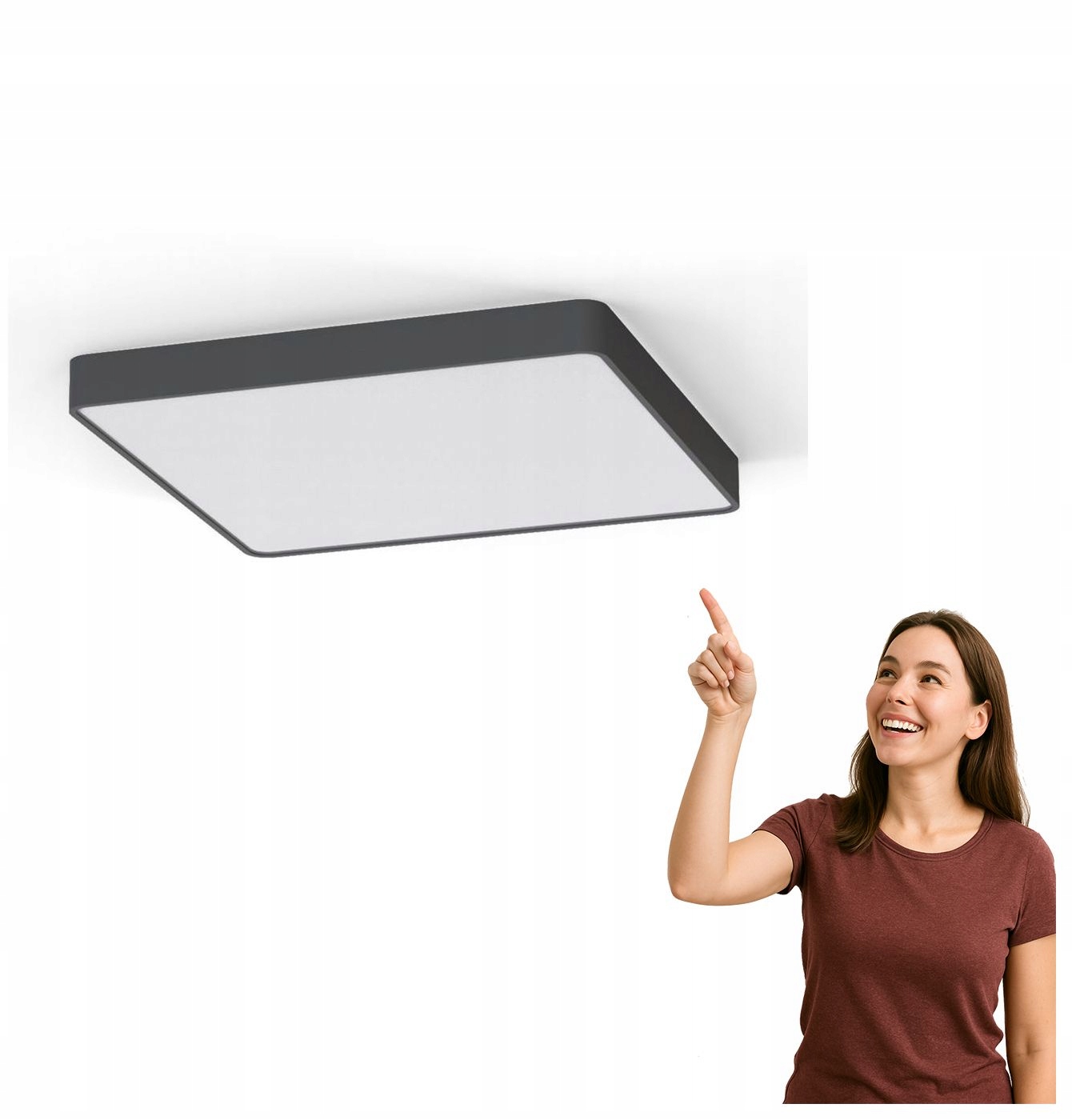 Stropná lampa s Led panelom Soft 60x60 Nowodvorski