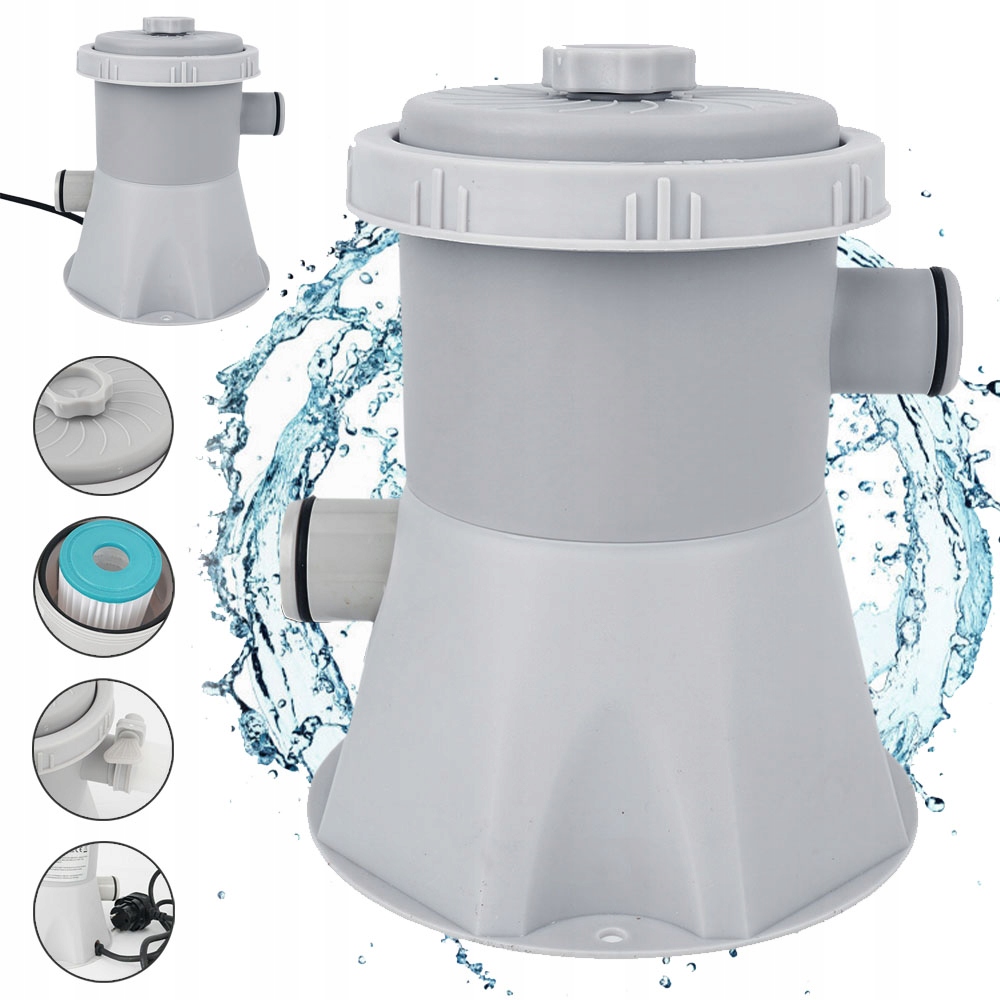 Písková pumpa pro bazény, filtr 1132 l/h bedee odstraňuje nečistoty
