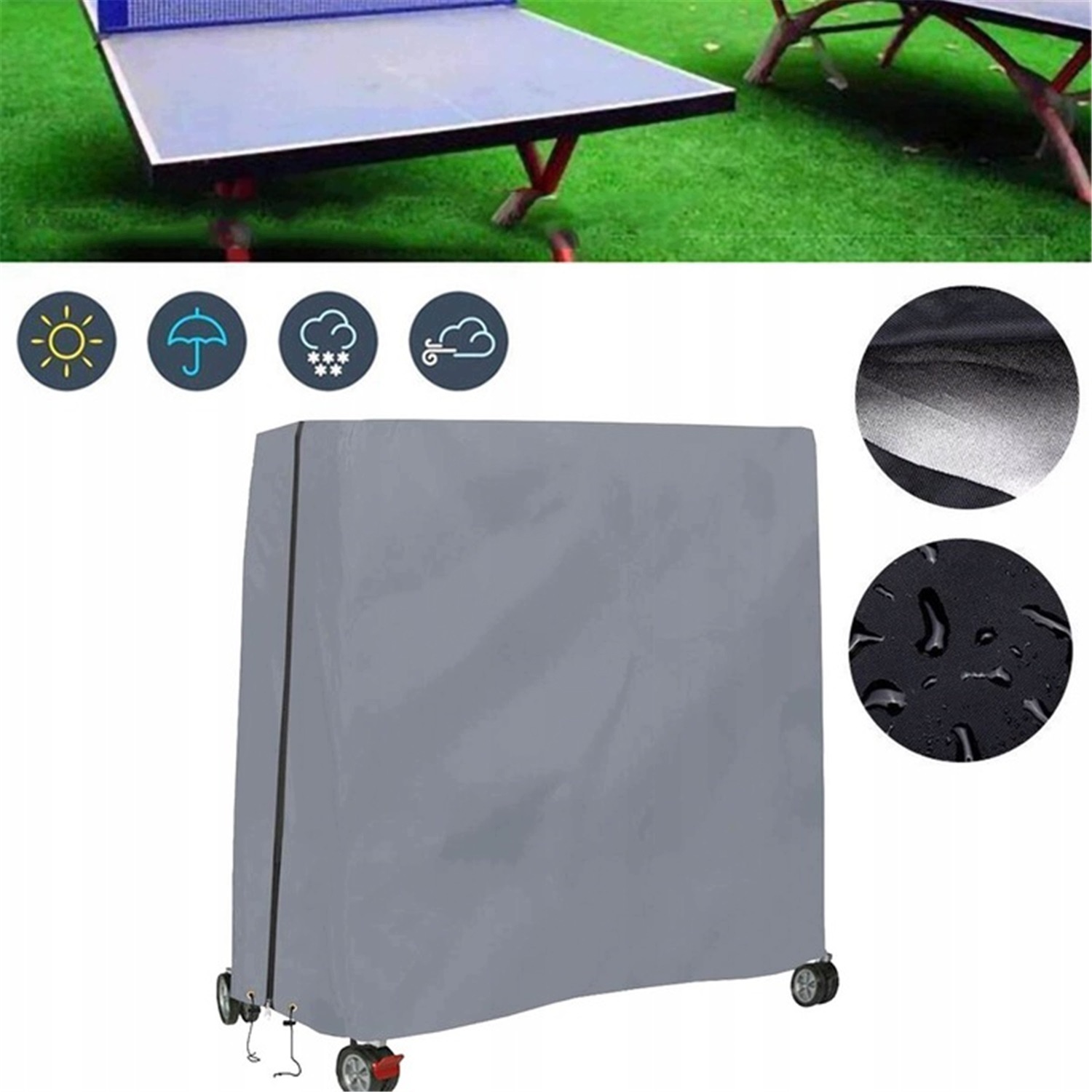 Pokrowiec Ochronny Stół Tenisowy Ping Pong Oxford Wodoodporny