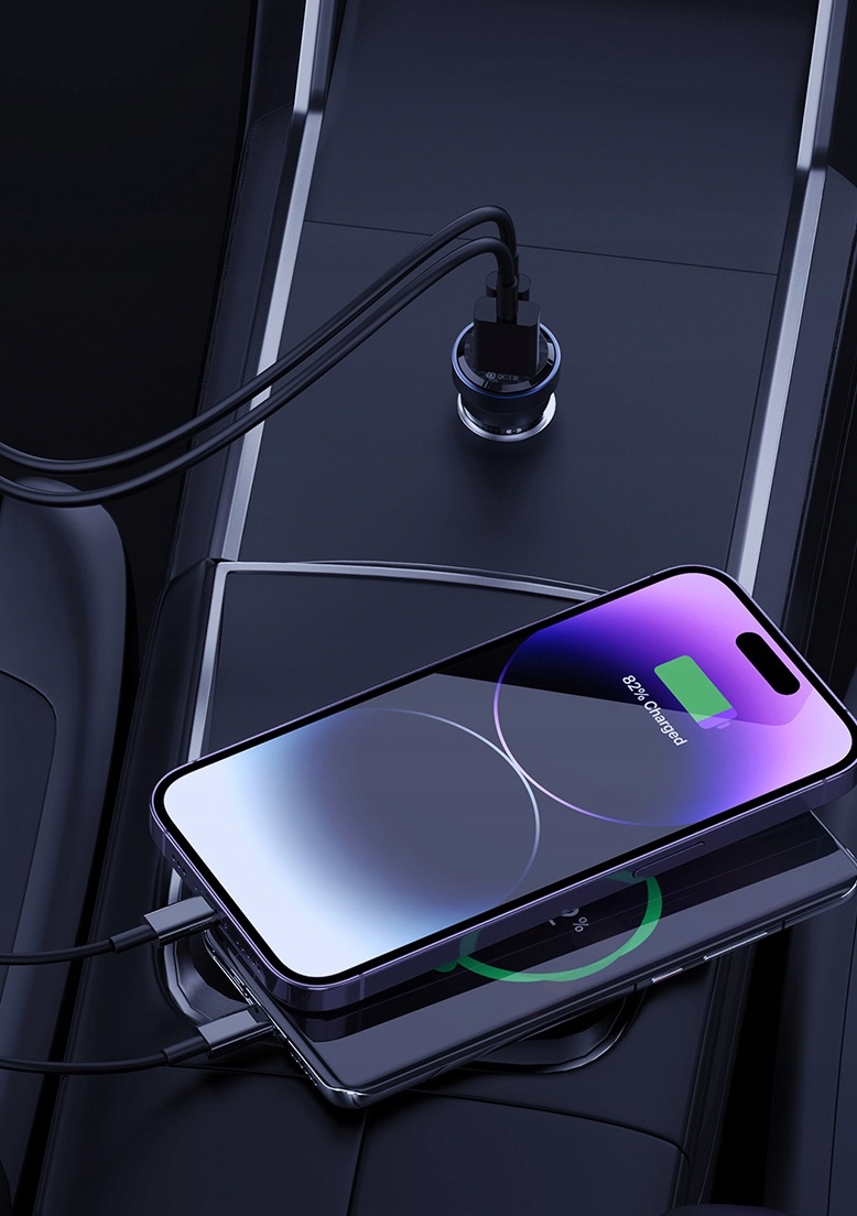 SZYBKA ŁADOWARKA SAMOCHODOWA USB-C TYP C i USB QC PD 3A 33W RECCI Producent Recci