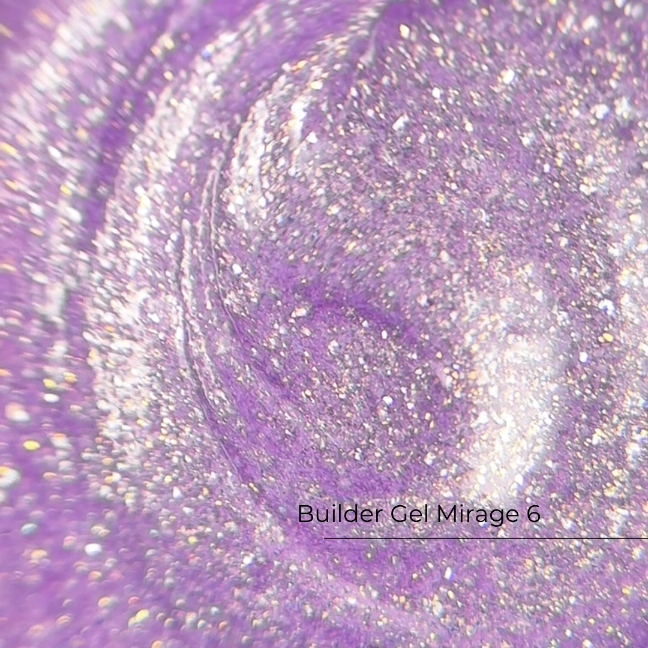 Builder Gel Mirage #6 30ml Crystal Professional Stavební gel Hema&tpo Free