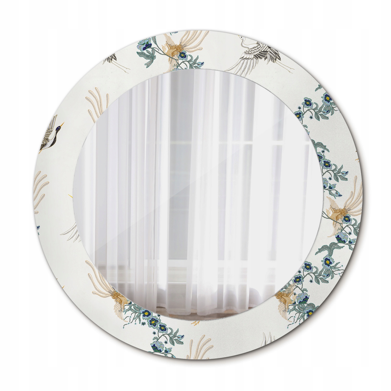 Nástenné zrkadlo Rám Glamour Čínske vtáky 60 cm