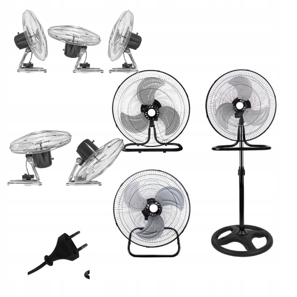 WENTYLATOR 3 W 1 CICHY UNIWERSALNY CHROM ELEGANCKI BIURO MIESZKANIE