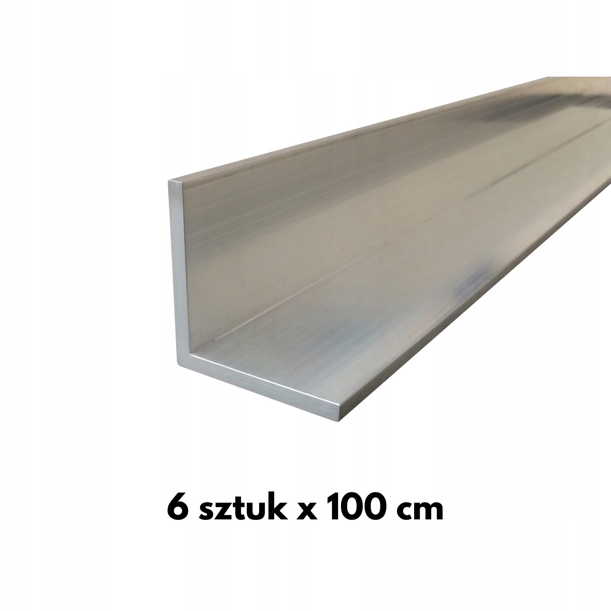 Kątownik aluminiowy montażowy konstrukcja balast 40x40x3mm 6 sztuk x 100 cm
