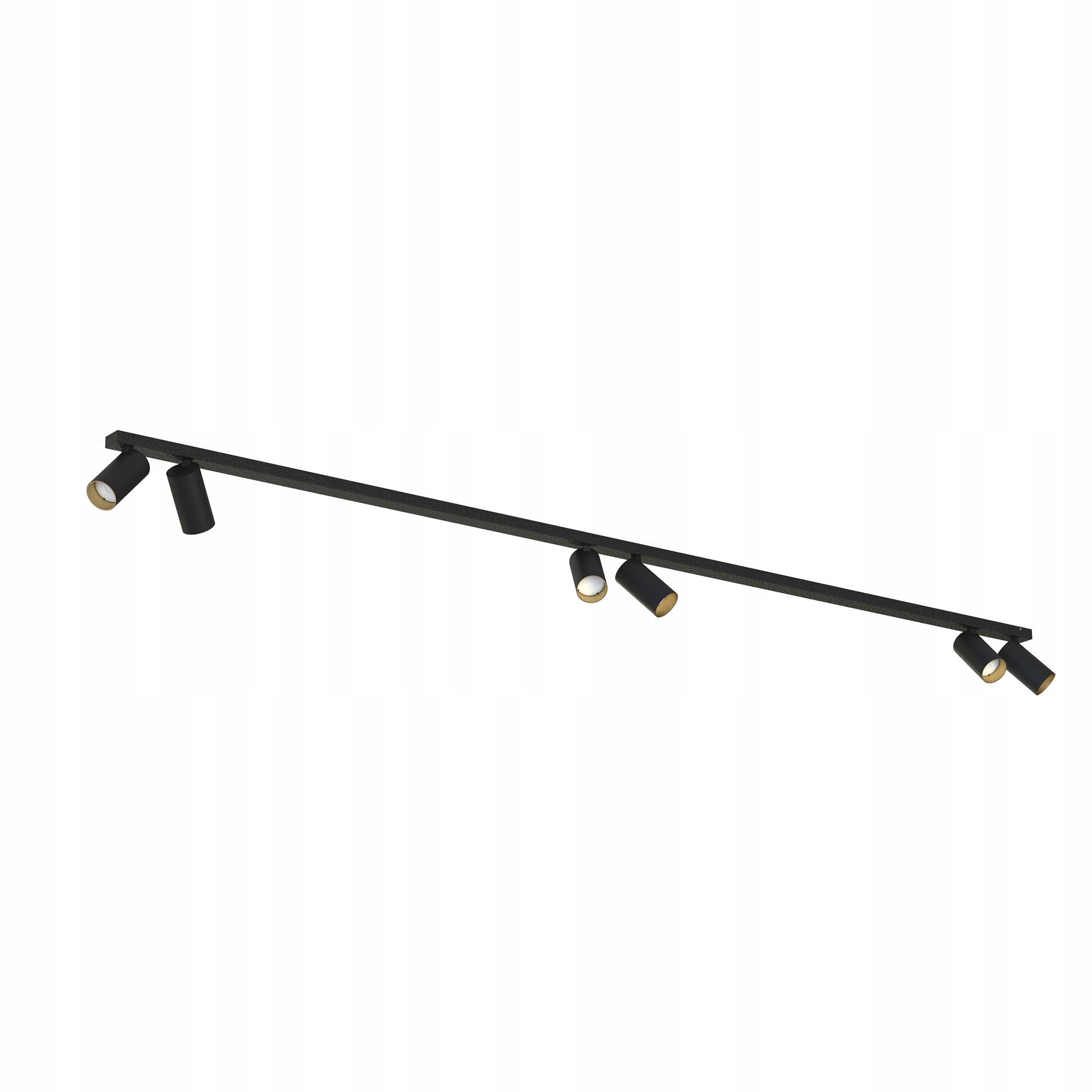 Stropný spot Nowodvorski Mono 6xGU10 Čierna obývacia izba