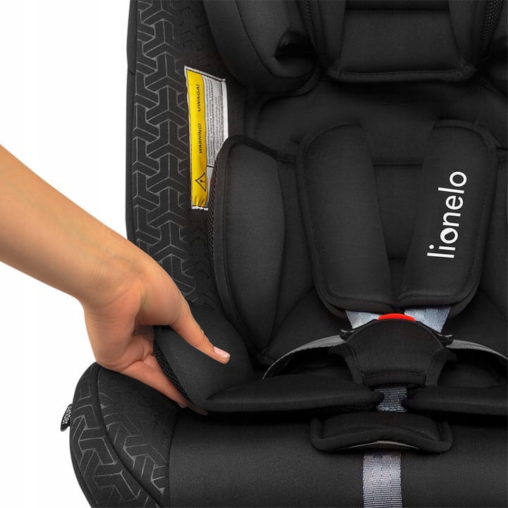 Fotelik samochodowy Lionelo Sander czarny 0-36 kg Mocowanie fotelika względem kierunku jazdy przodem i tyłem do kierunku jazdy