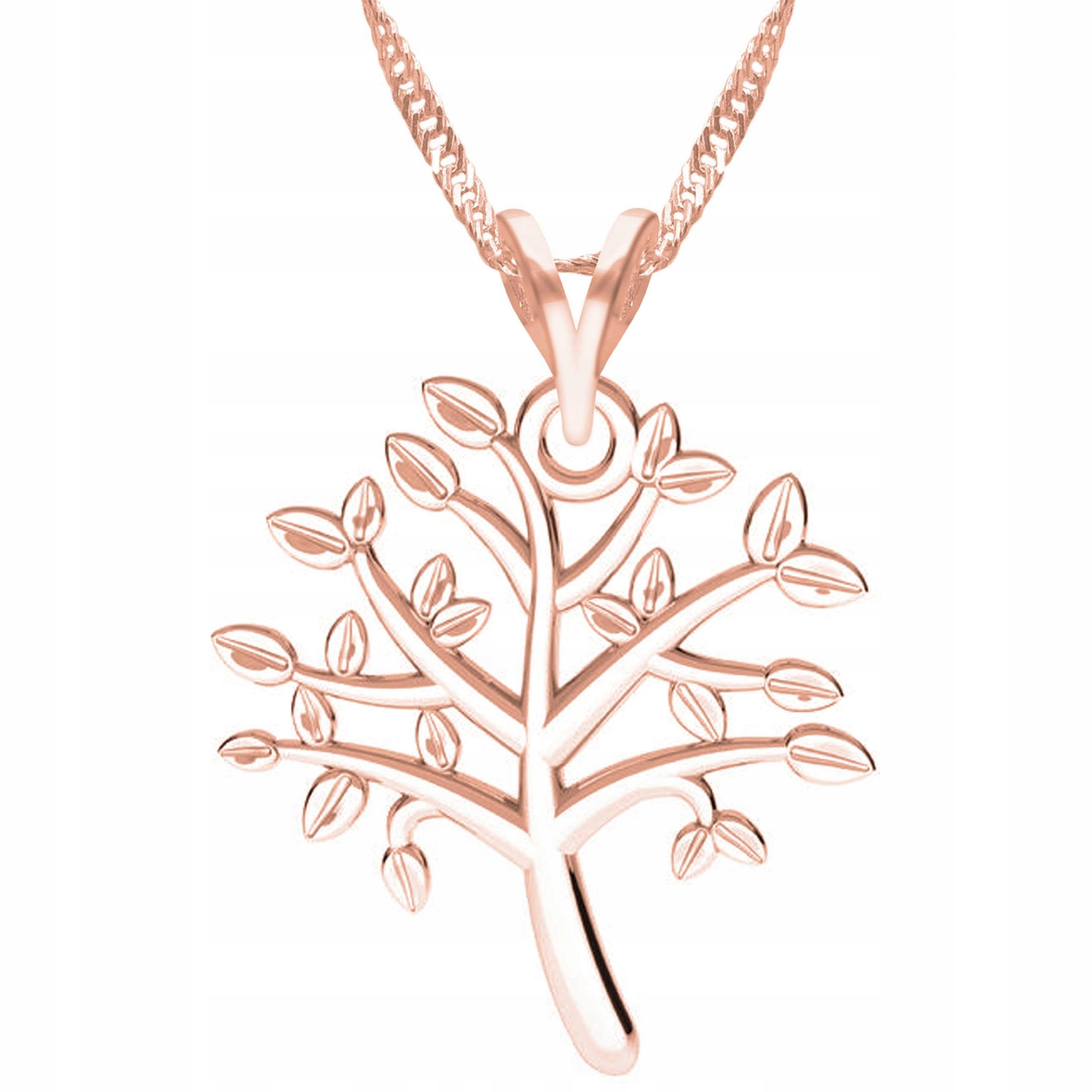 Pozlacený náhrdelník s stromem života Tree Strom Příroda Stříbro 925