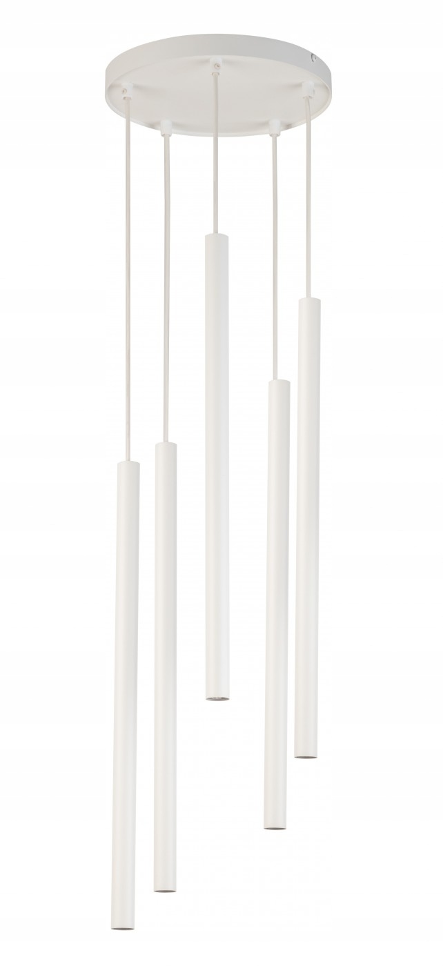 Závěsná lustrová lampa Sigma Sopel white V 33626 5xE14 bílá obývací pokoj