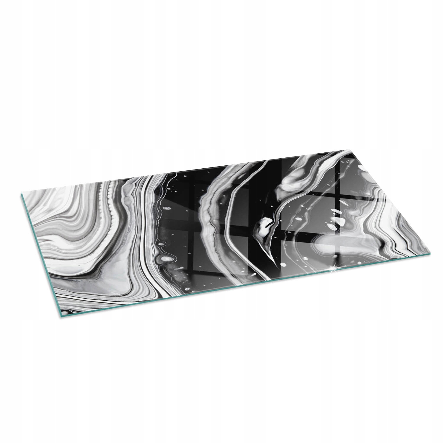Ochranná sklenená podložka pod kachle Abstraktné vlny a línie 125 x 50 cm