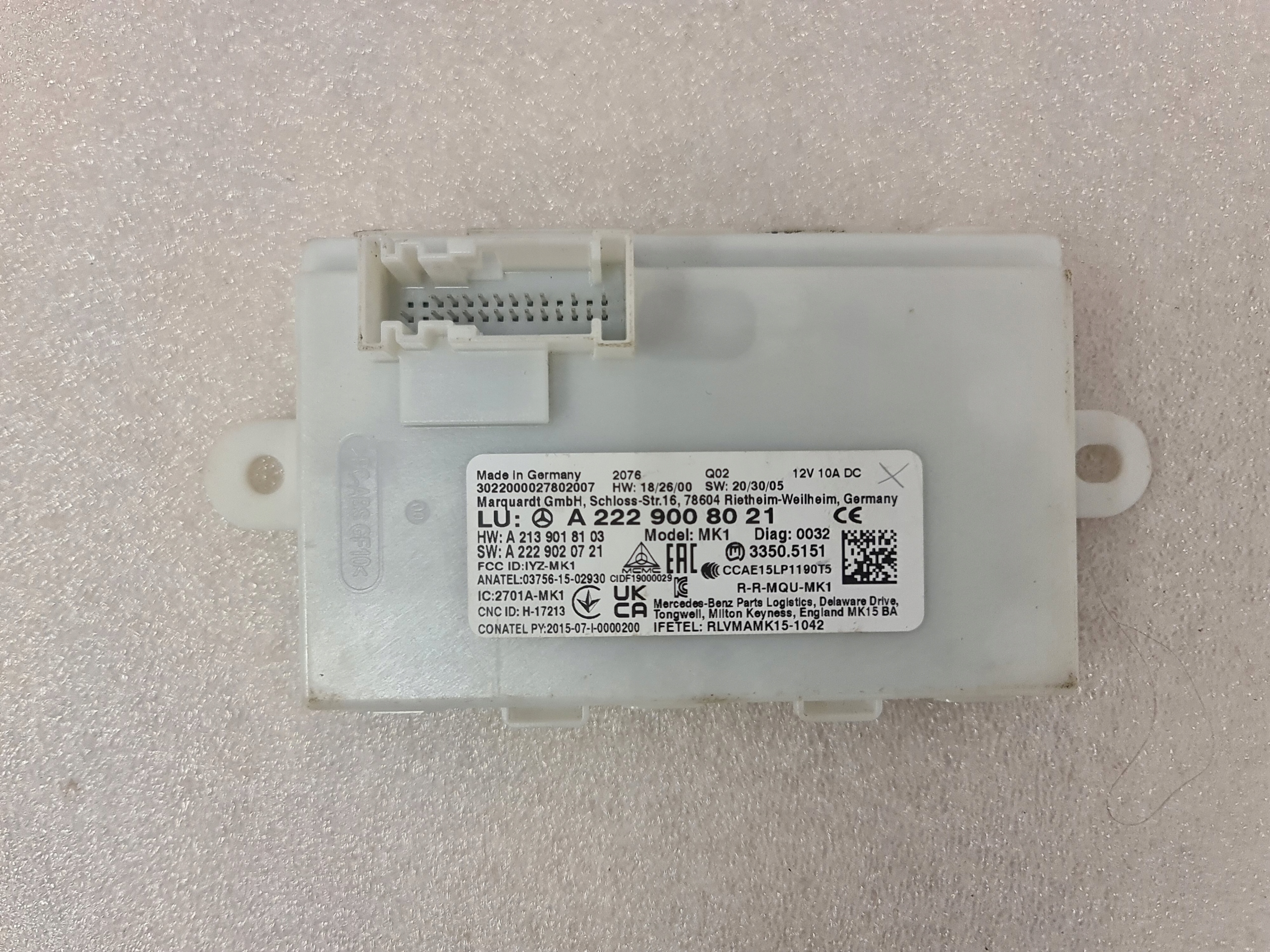 A2229008021 - Модуль драйвера Keyless Go Mercedes W213 W238 W257