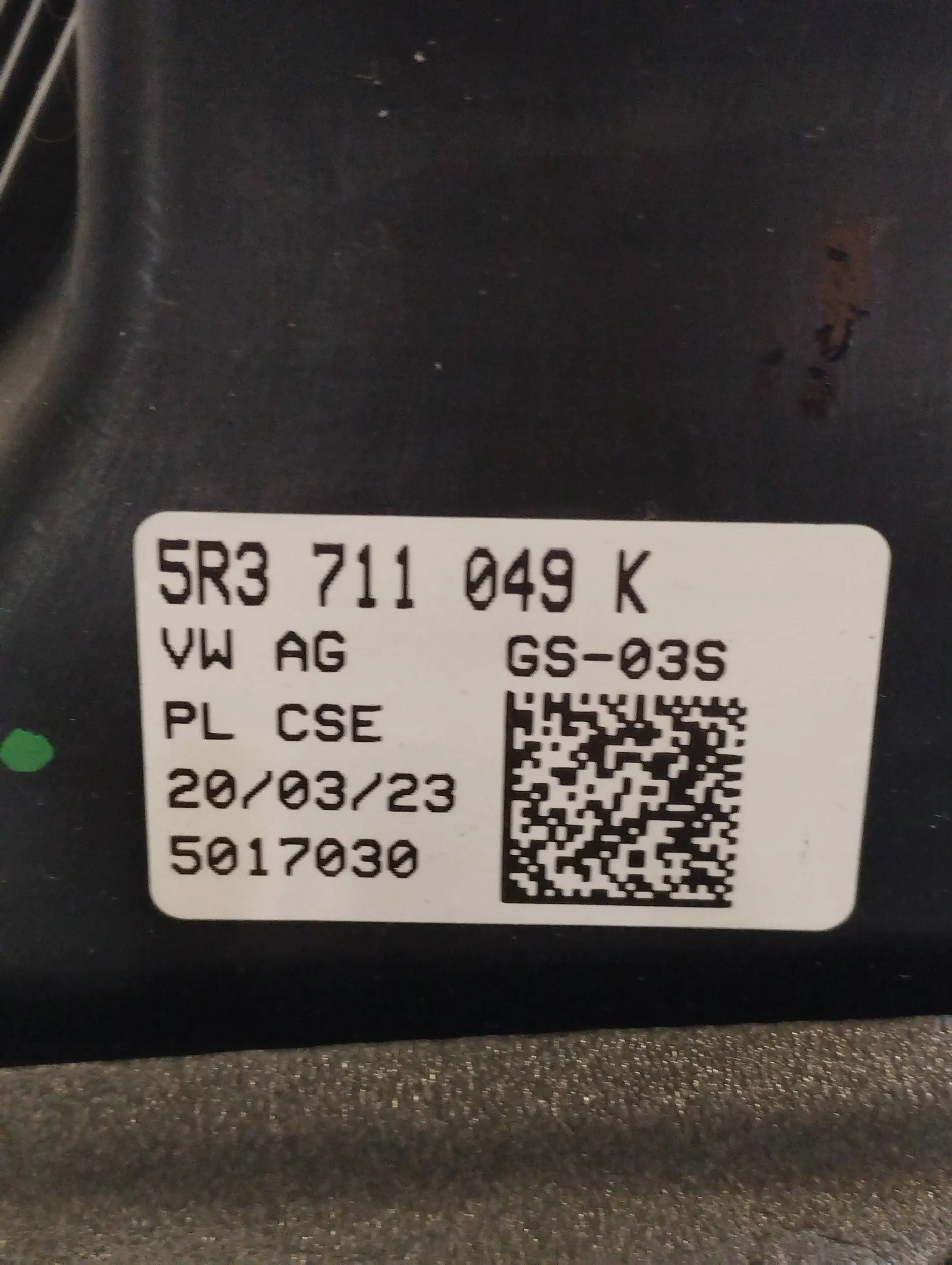 VW Polo VI 2G Mecanisme levier vitesse Câble Engrenage 5R3711049K