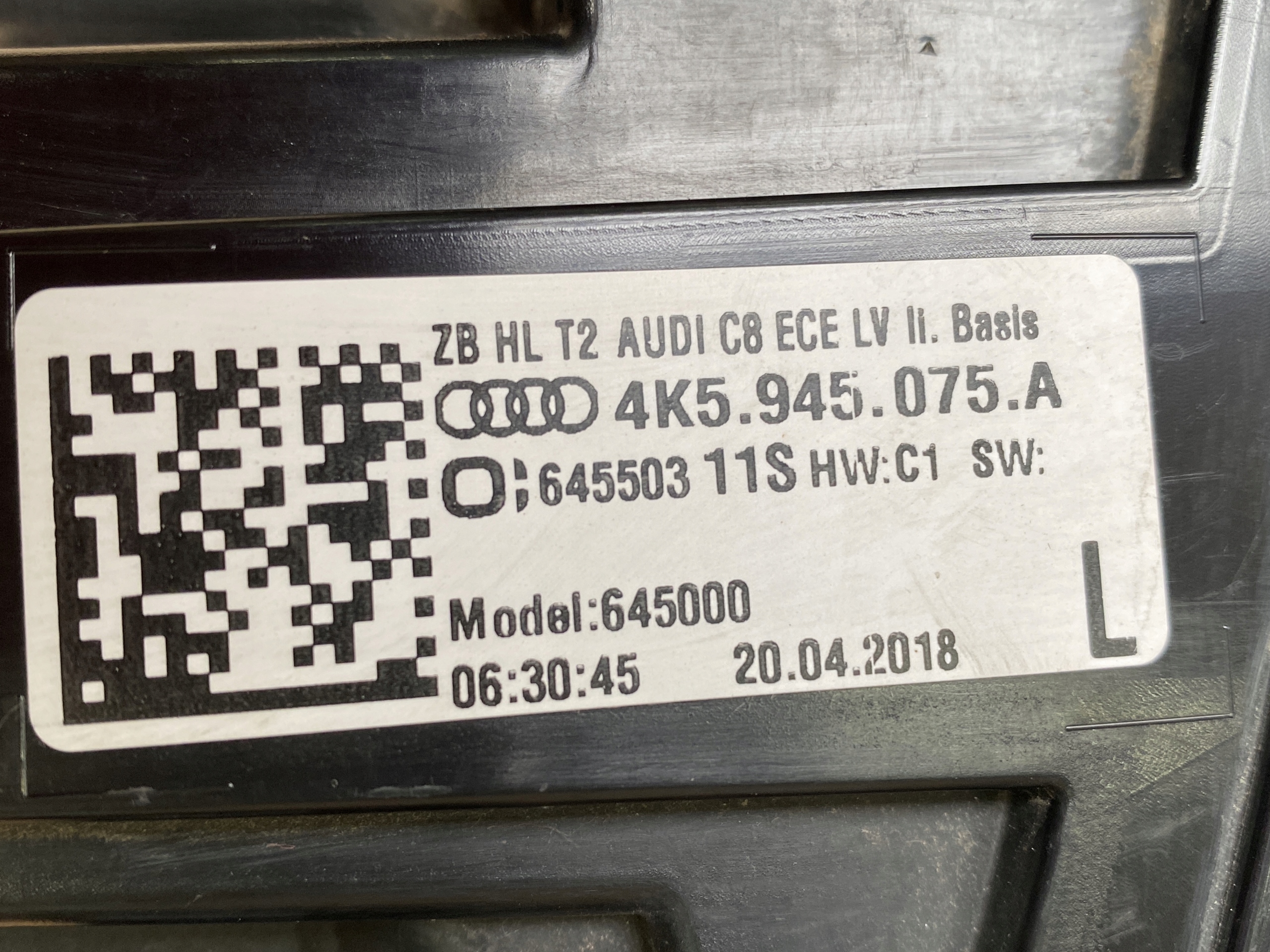 AUDI A6 4K C8 Licht links heck LED 4K5945075A