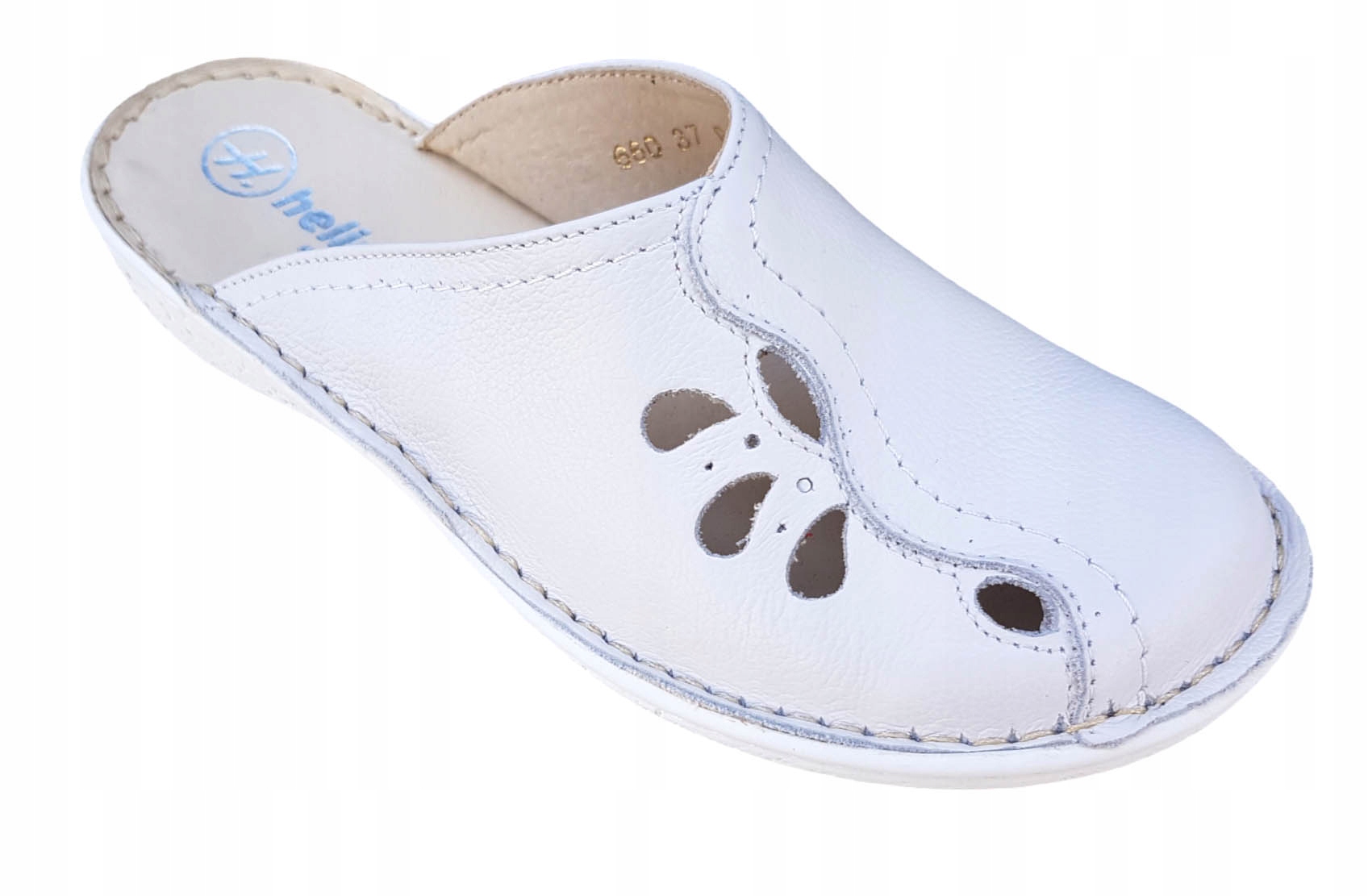 Helios Komfort Nazouváky Dámské Kožené Bílé 660 vel. 40