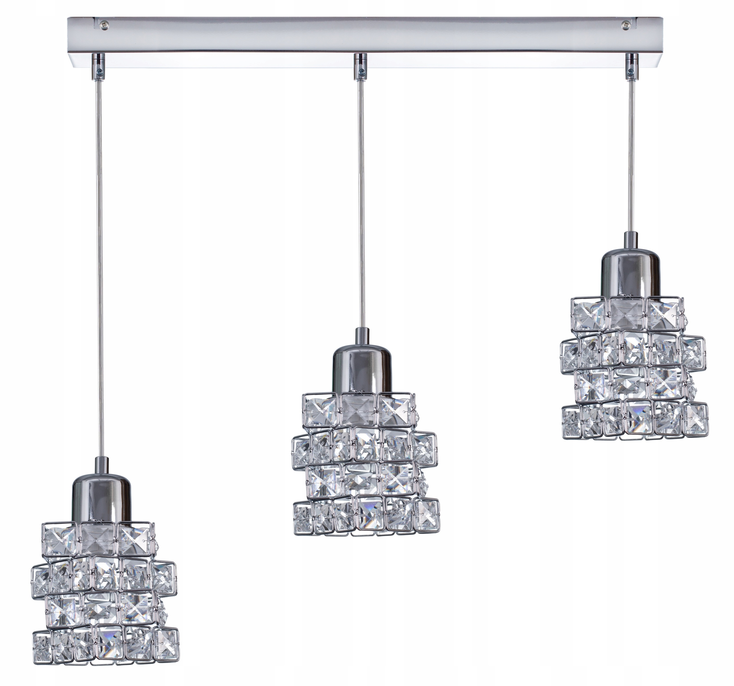 LAMPA SUFITOWA ŻYRANDOL PLAFON NOWOCZESNA CHROM