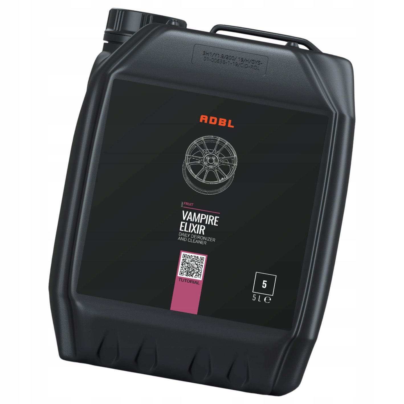 Adbl Vampire Elixir 5L Środek Do Bieżącego Mycia Felg Żel Efekt Krwawienia