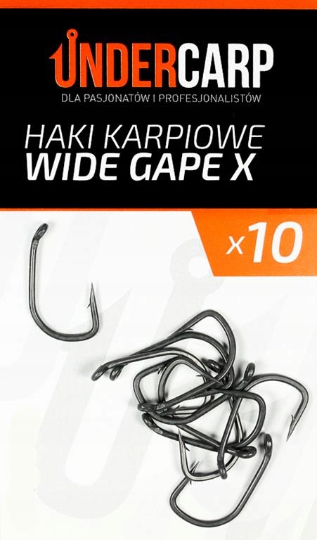 UnderCarp Haki karpiowe Wide Gape X r. 4 10szt.