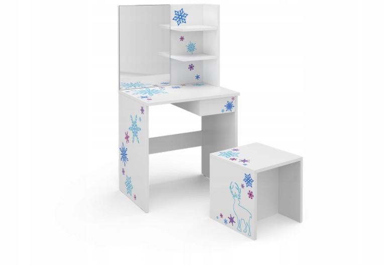 Toaletka pre deti Vicco Snowflake 103 cm biela stolička