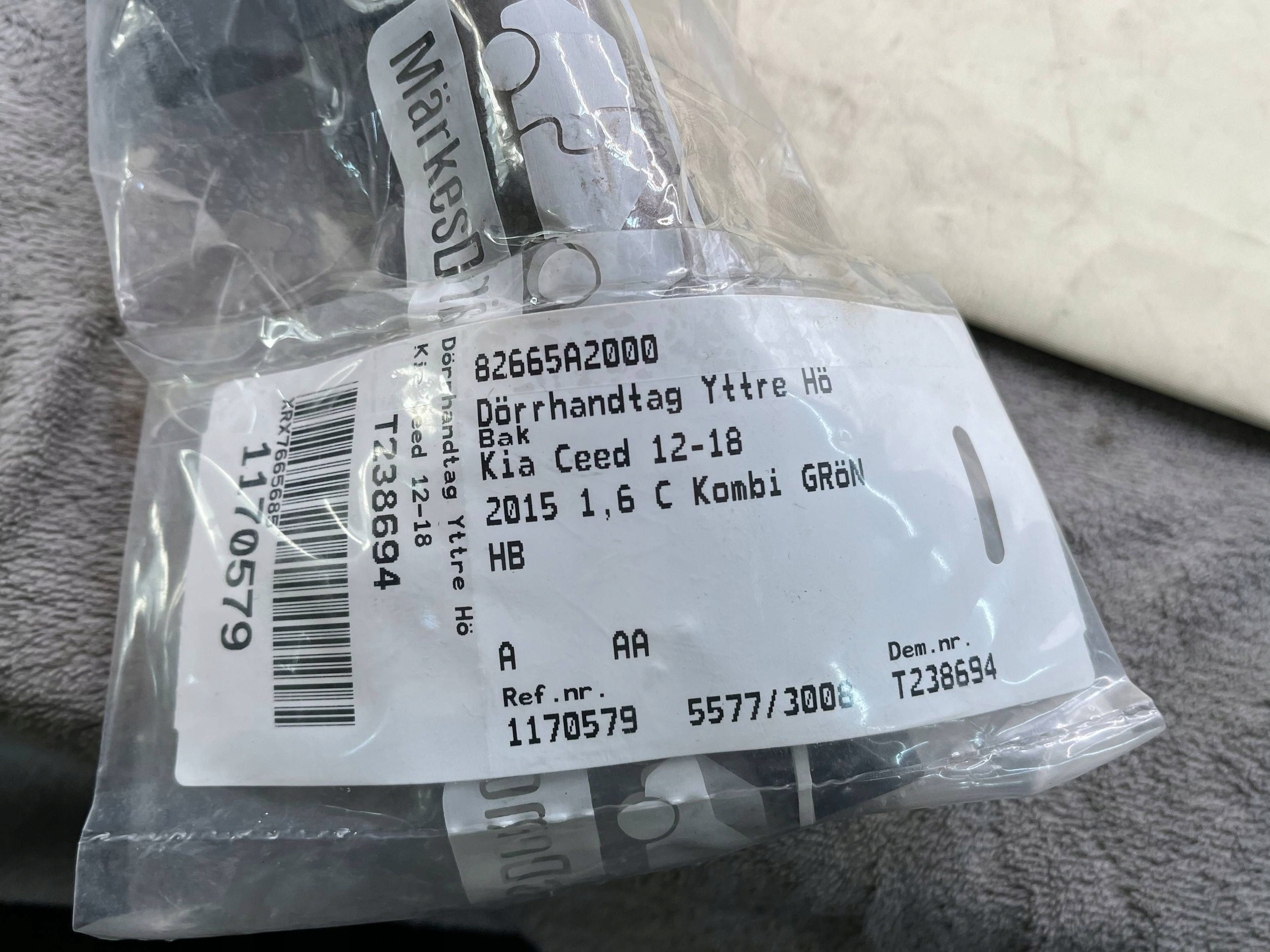 KIA CEED handle door front right right front 82665A2000 !J