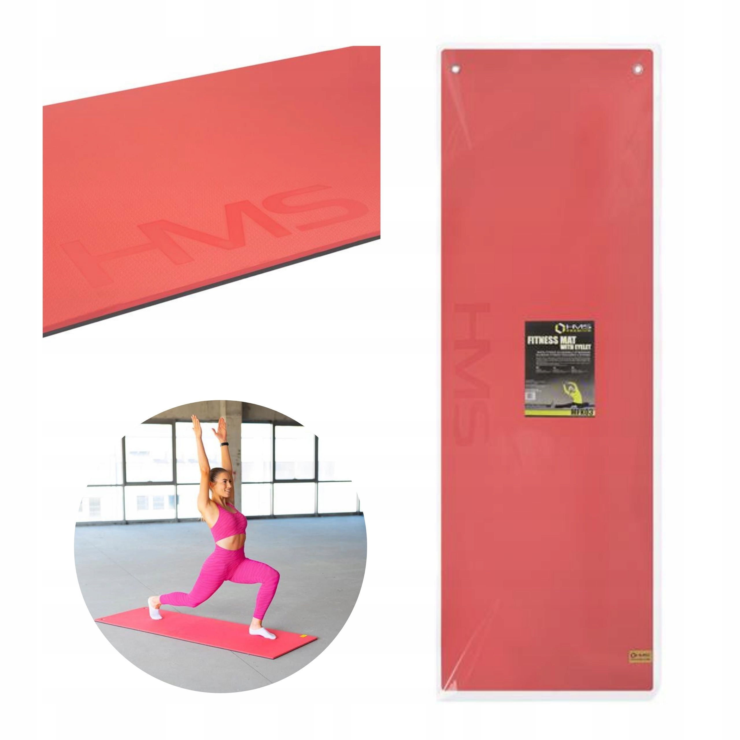 Pevná gymnastická tréninková podložka s otvory pro fitness cvičení Hms