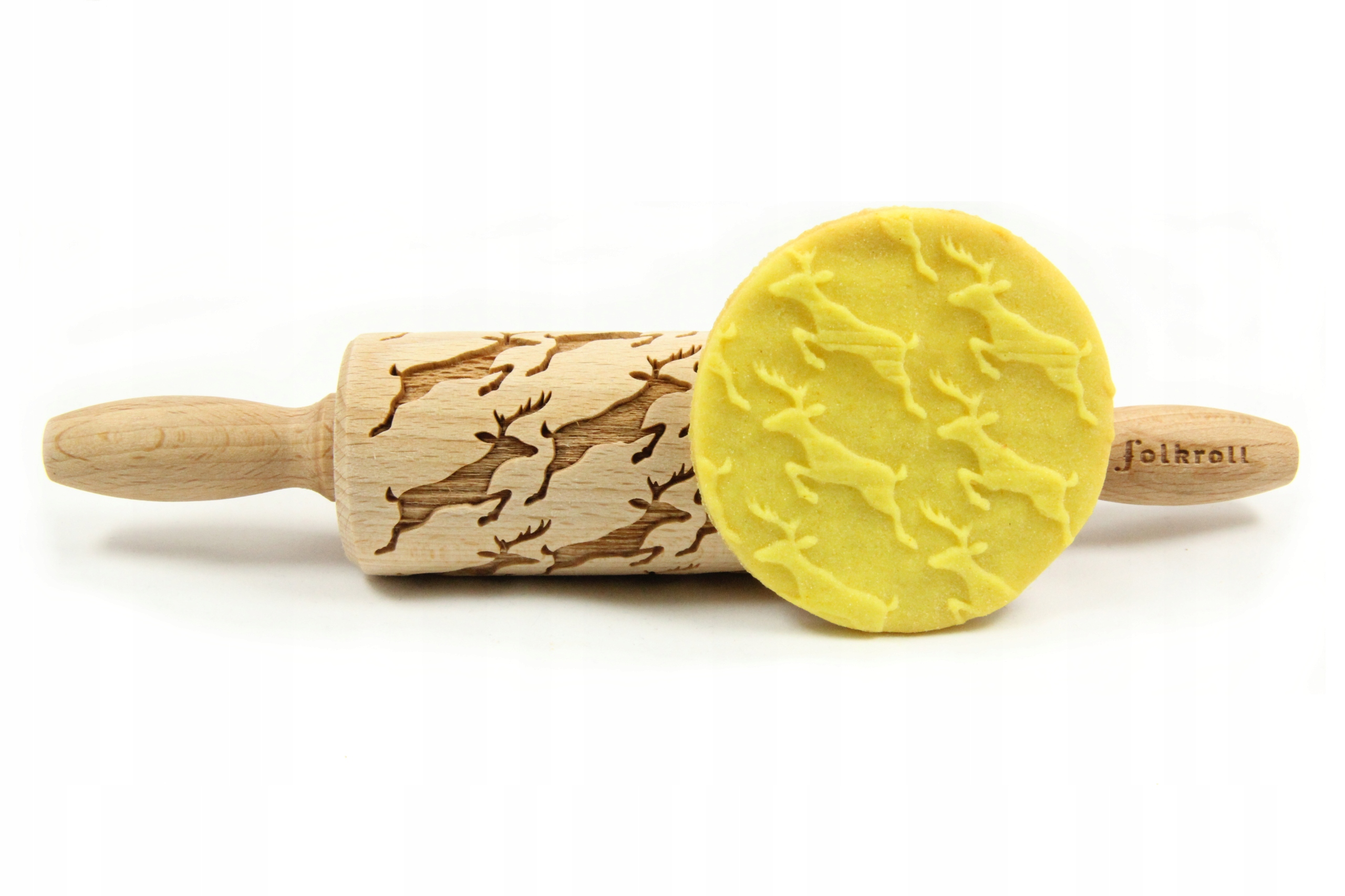 Wałek grawerowany wzór SKACZĄCE RENIFERY, junior Rodzaj wałek