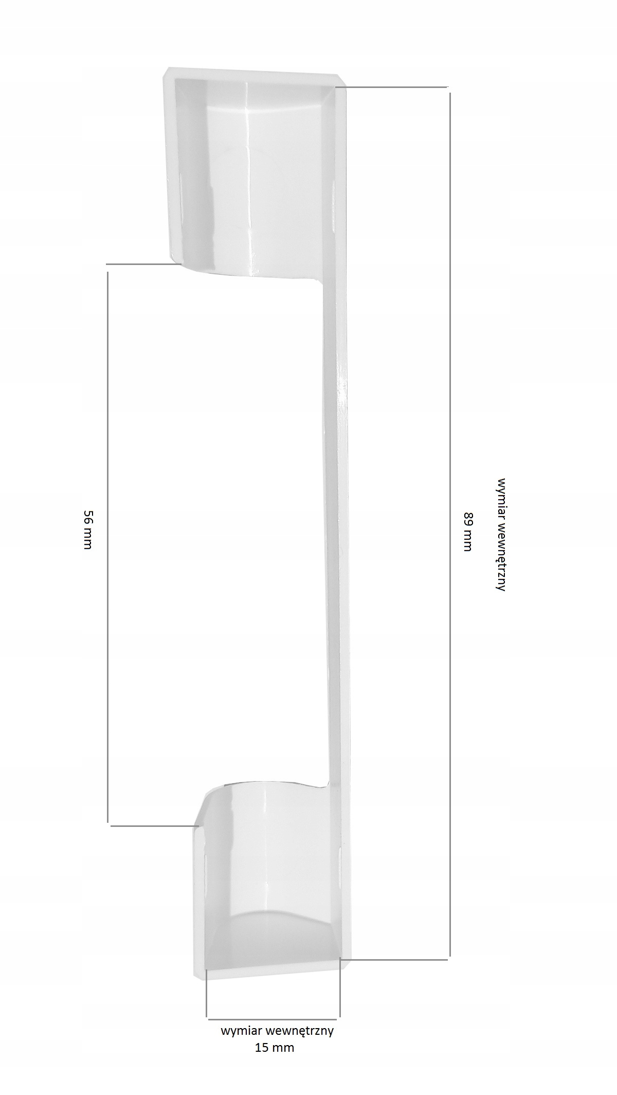 OSŁONKA SWN WINKHAUS BIAŁA NA ZAWIAS GÓRNY DO OKNA Rodzaj osłonka