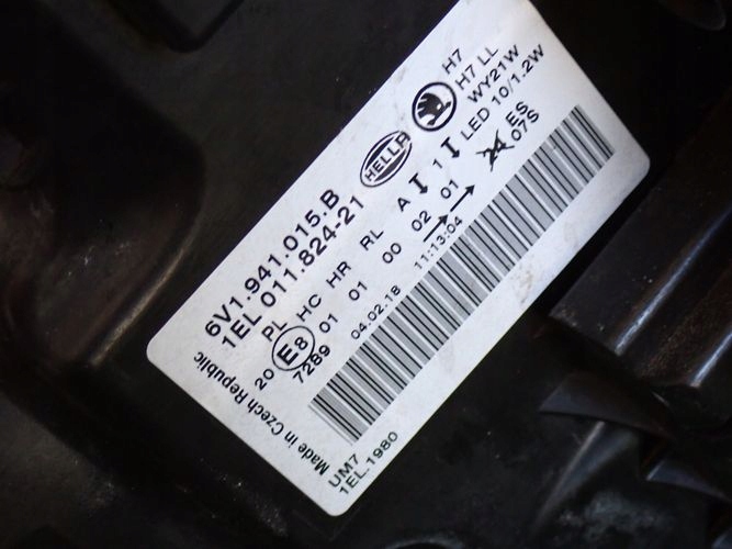 SKODA FABIA III 14-18 reflektor left light left 6v1941015B