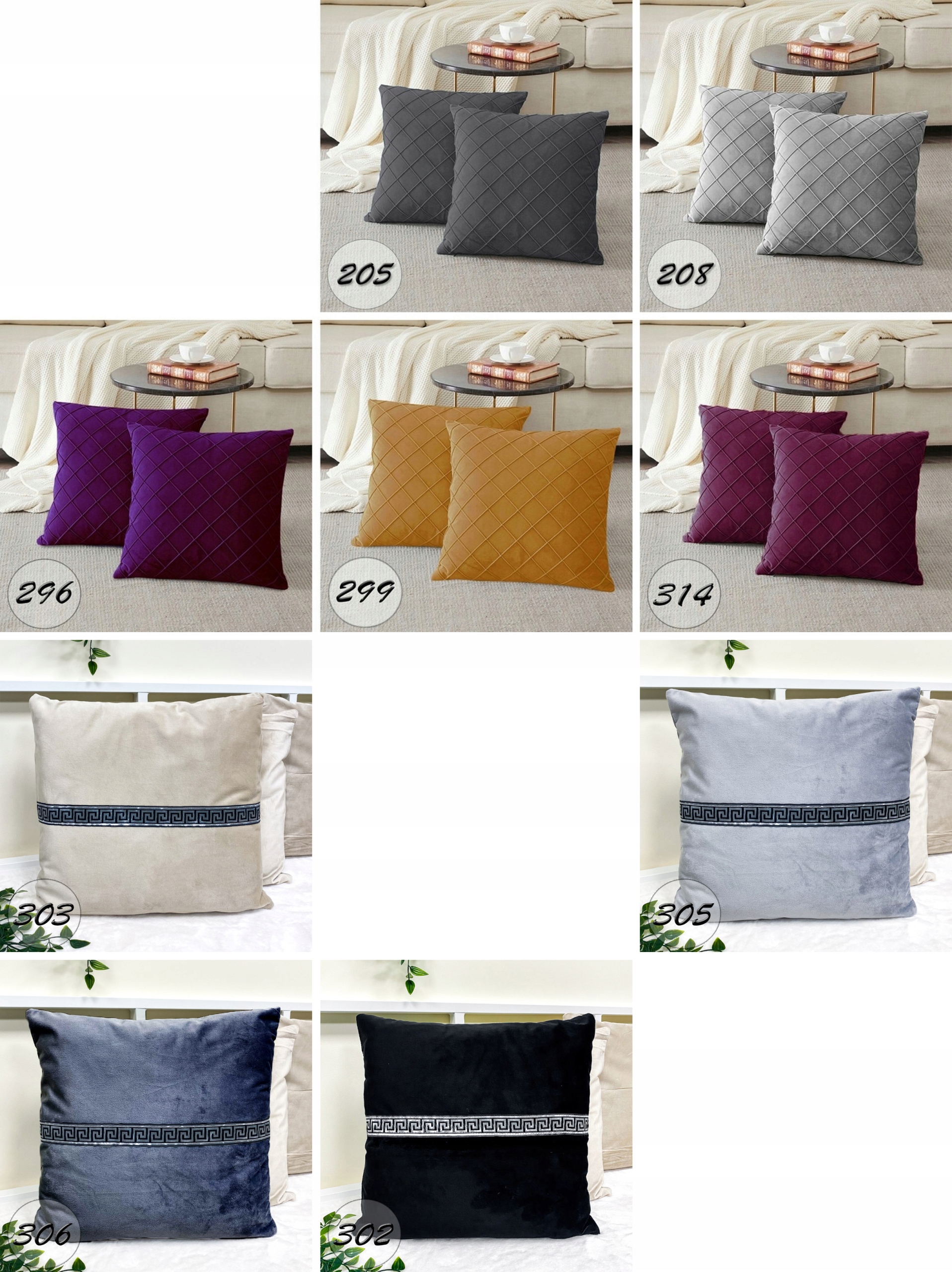 STYLOWA POSZEWKA WELUR VELVET NA JASIEK PODUSZKA 40x40cm DO SALONU SYPIALNI EAN (GTIN) 5903571190918