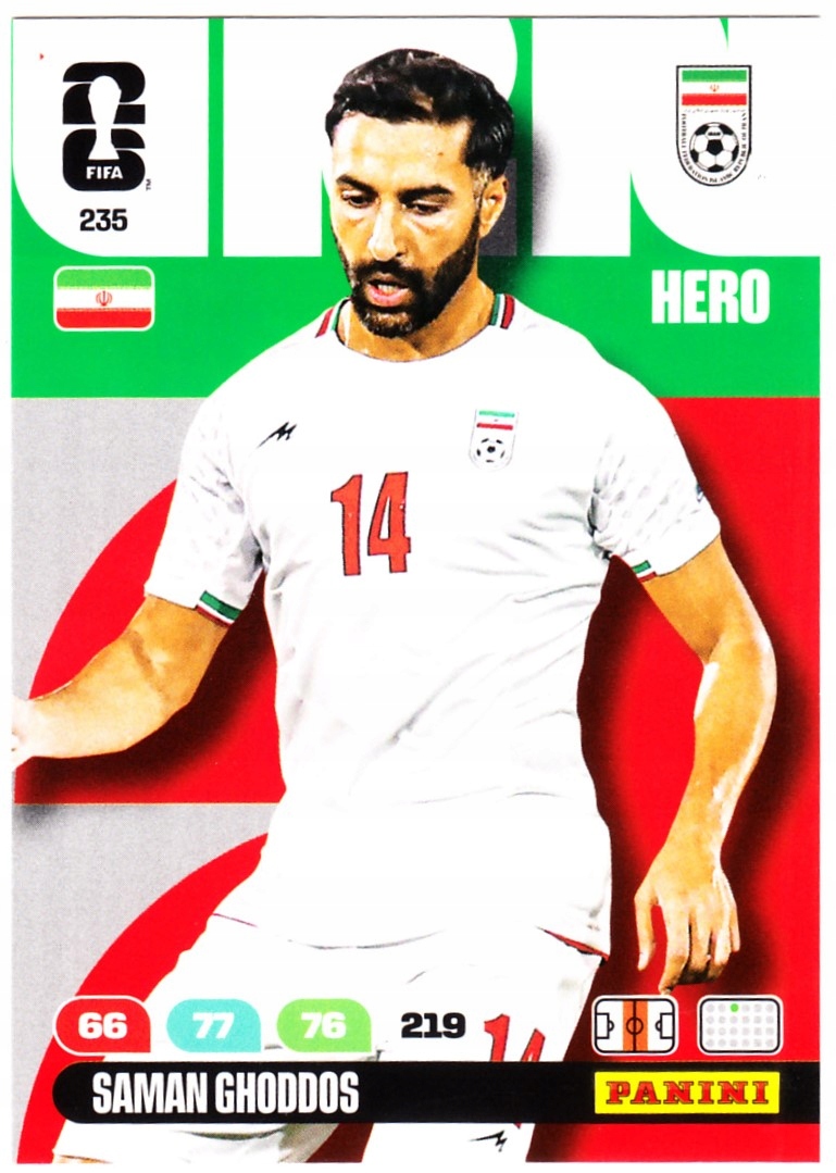 Karta Kolekcjonerska Panini Fifa World Cup 2026 Core Saman Ghoddos 235