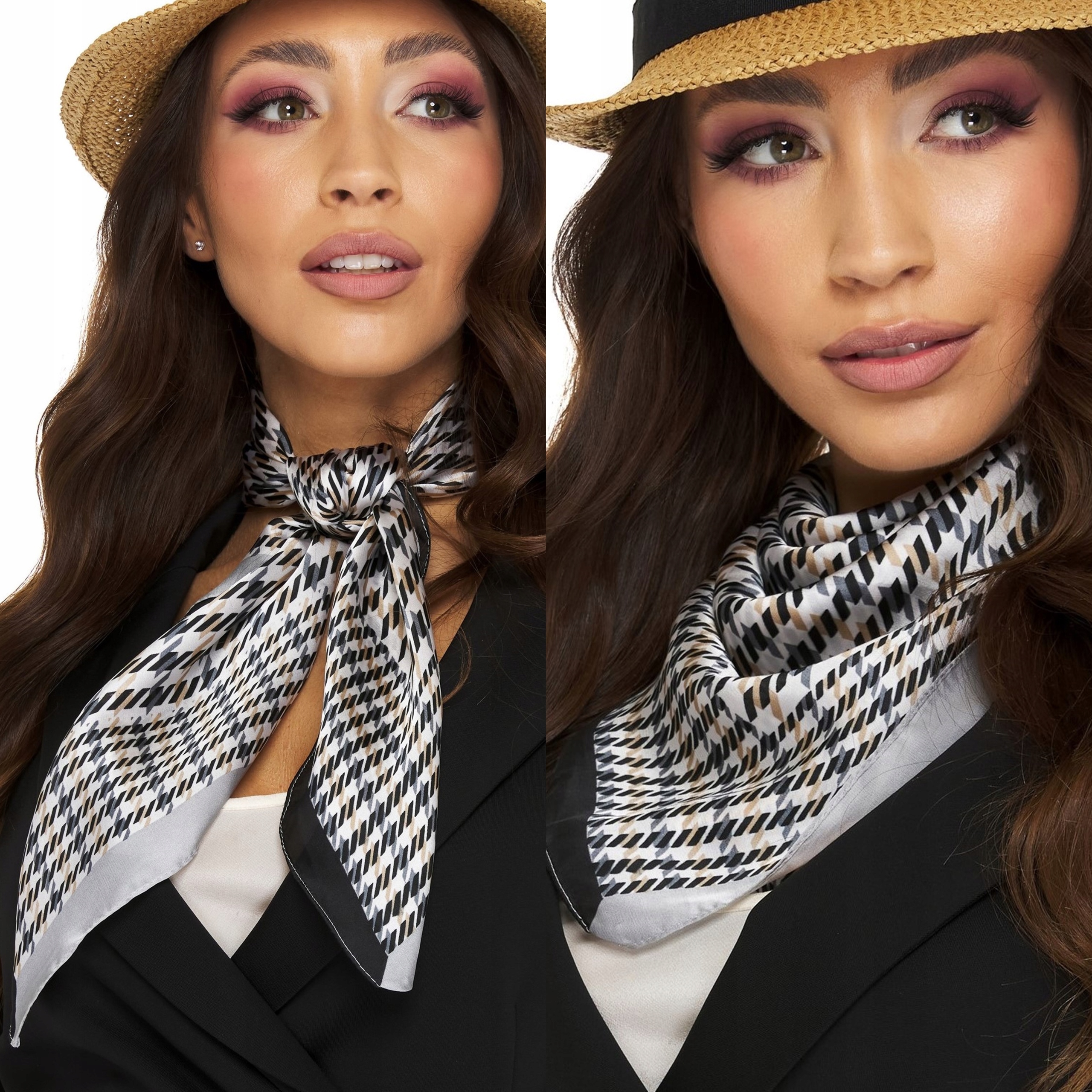 

Apaszka Gawroszka Bandana Chusta w pepitkę 70/70CM