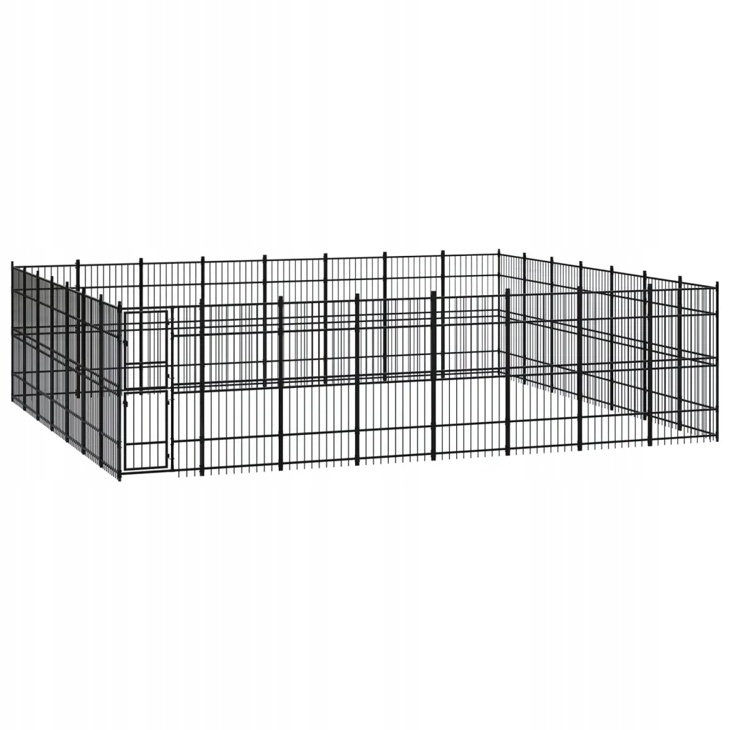 Levně Kotec pro psa, ocelová, 51,61 m²