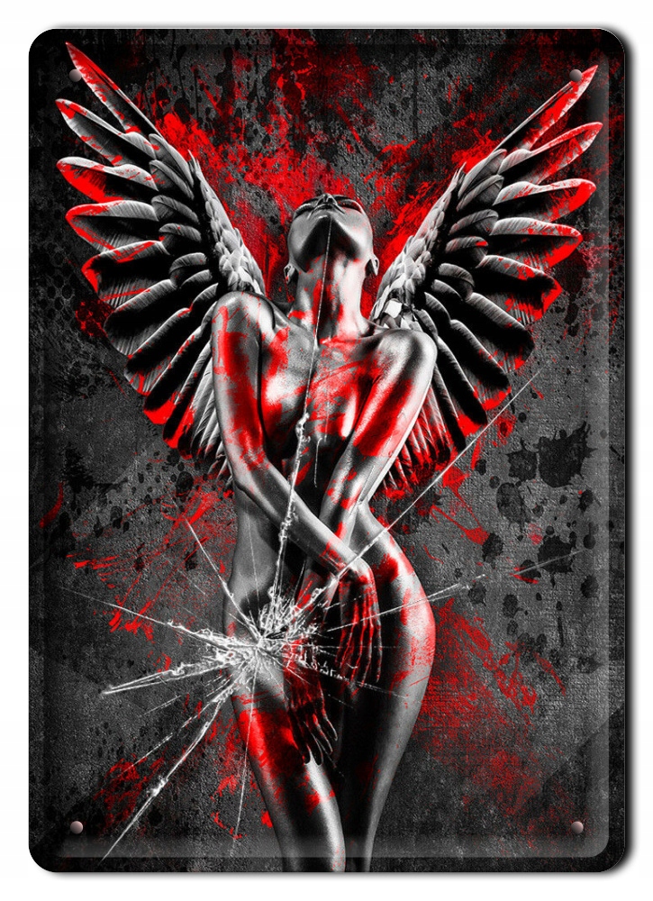 Anielica Plakat Metalowy Obrazek #12462