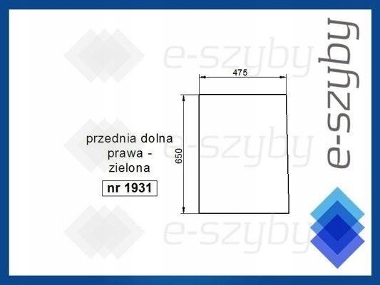 sklo traktor Claas Renault Arion přední spodní p