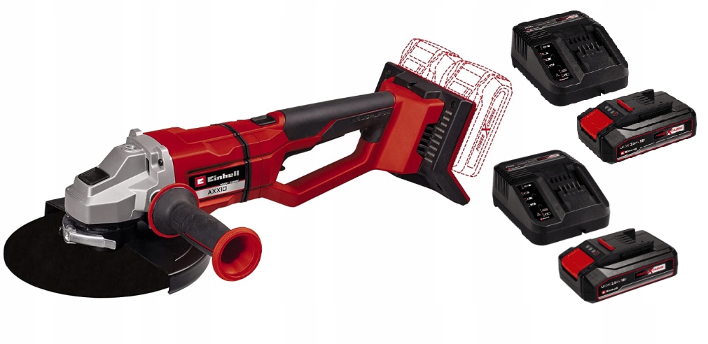 Einhell Úhlová Bruska Bl Axxio 36/230 4431160 Sada Akumulátor 2X2,5AH