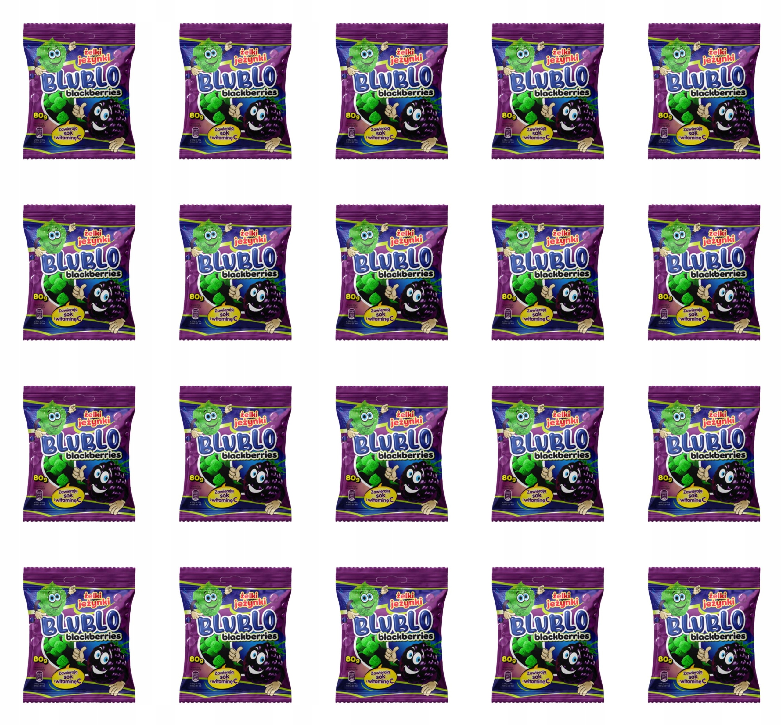 Želé Bonbony Blublo Ostružiny 80 g X20