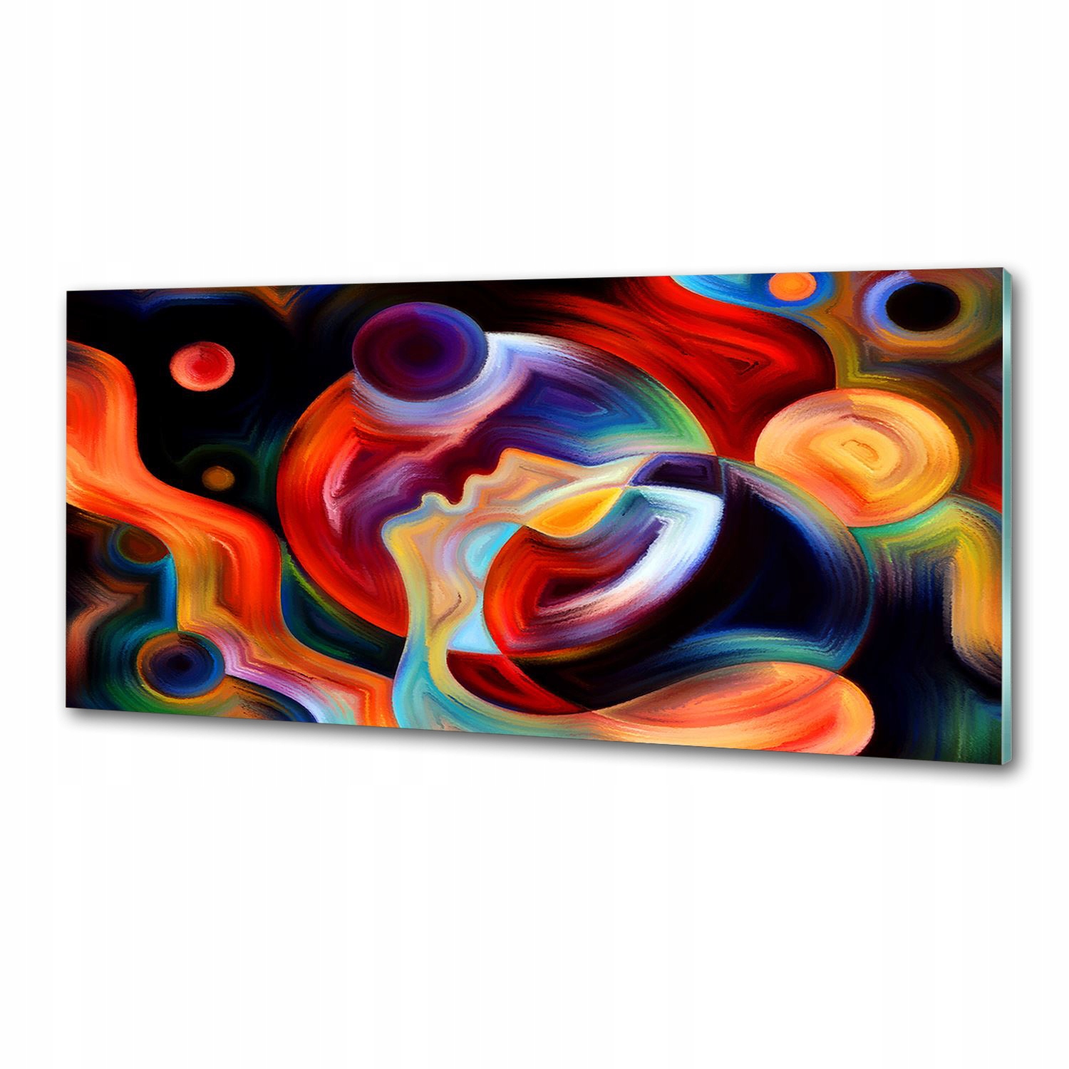 Dekorativní panel sklo Abstrakce 125x50 cm Lepidlo