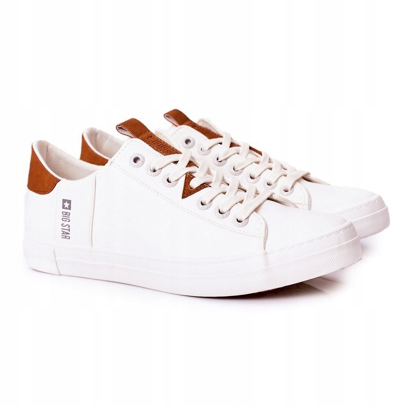 

Białe Skóra ekologiczna Buty Big Star r.43