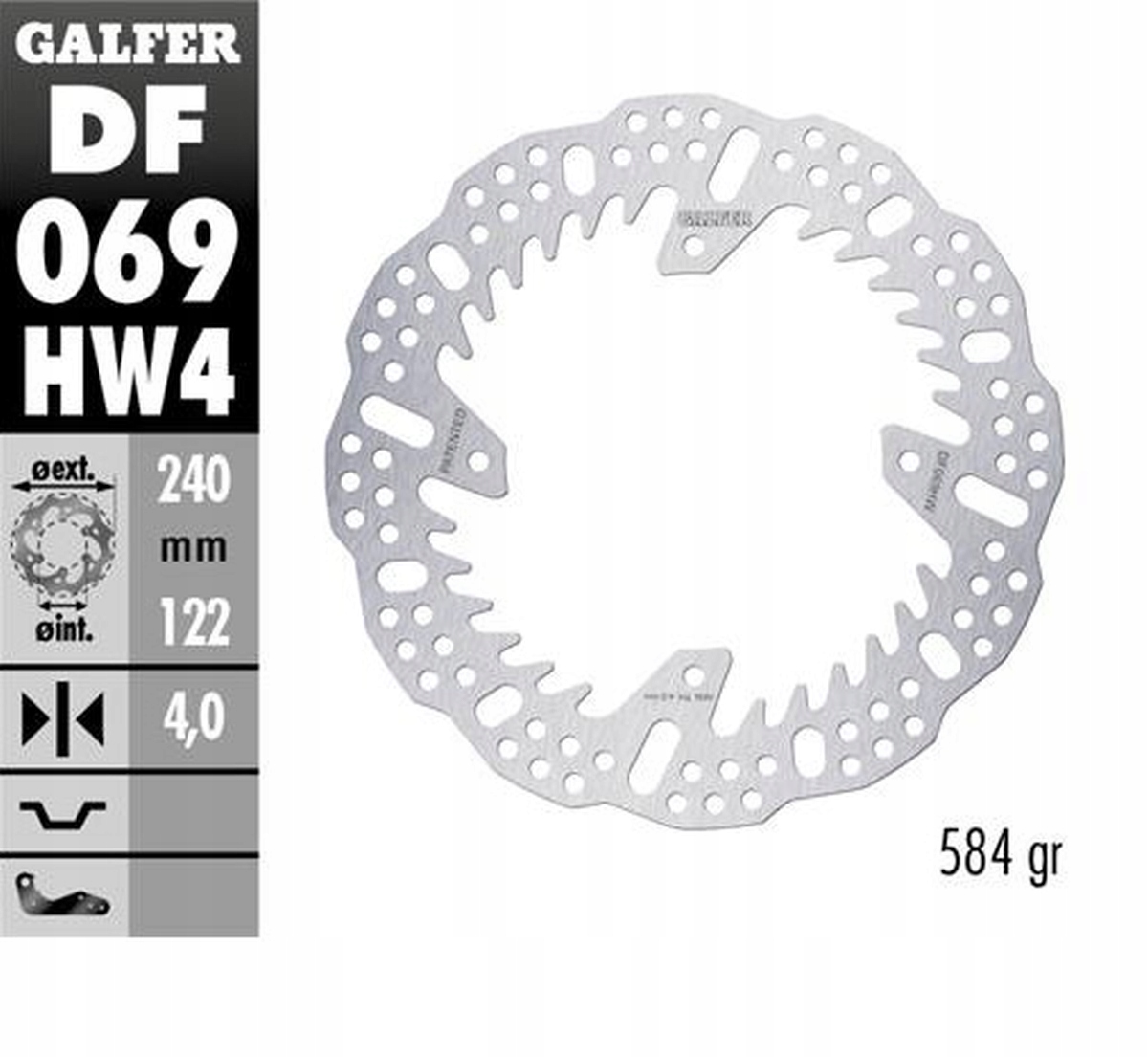 Galfer Zadný Brzdový Kotúč Honda Cr 125/250; CRF250R 04-23; Crf 450R 09-23