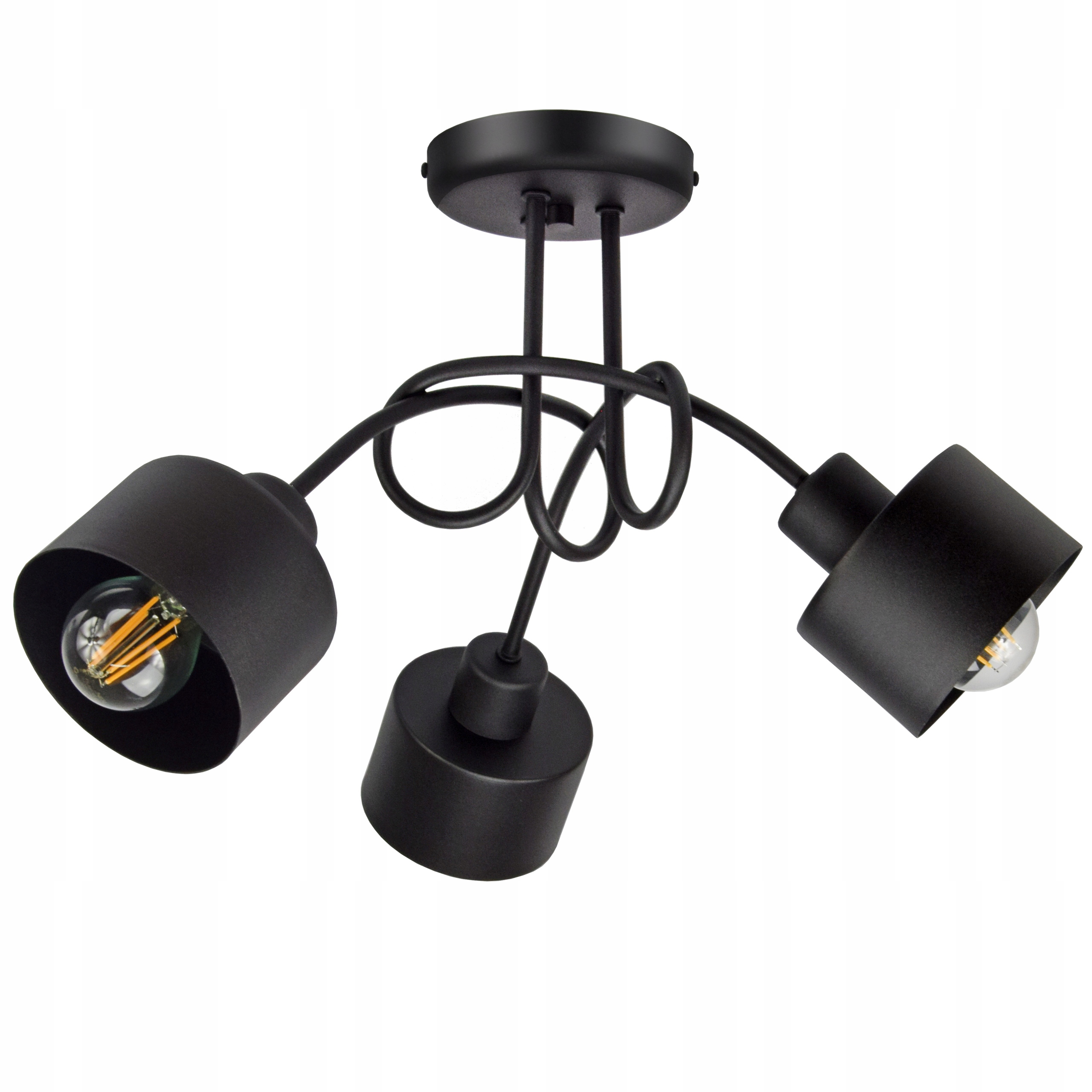 Stropní Svítidlo Lustr Loftová Smyčka Edison Led