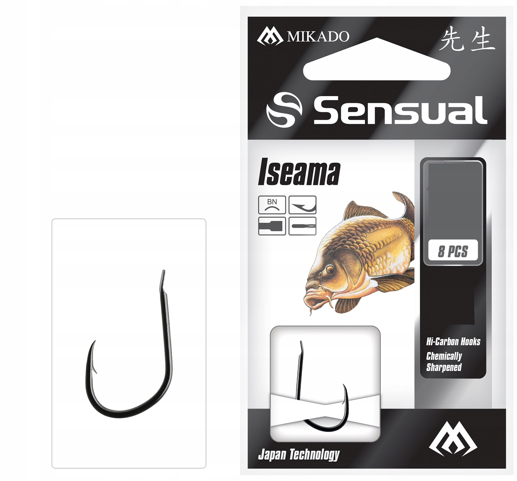 gotowe przypony Mikado Sensual Iseama nr 6 Bn 0,20mm dł.70cm op.8 szt
