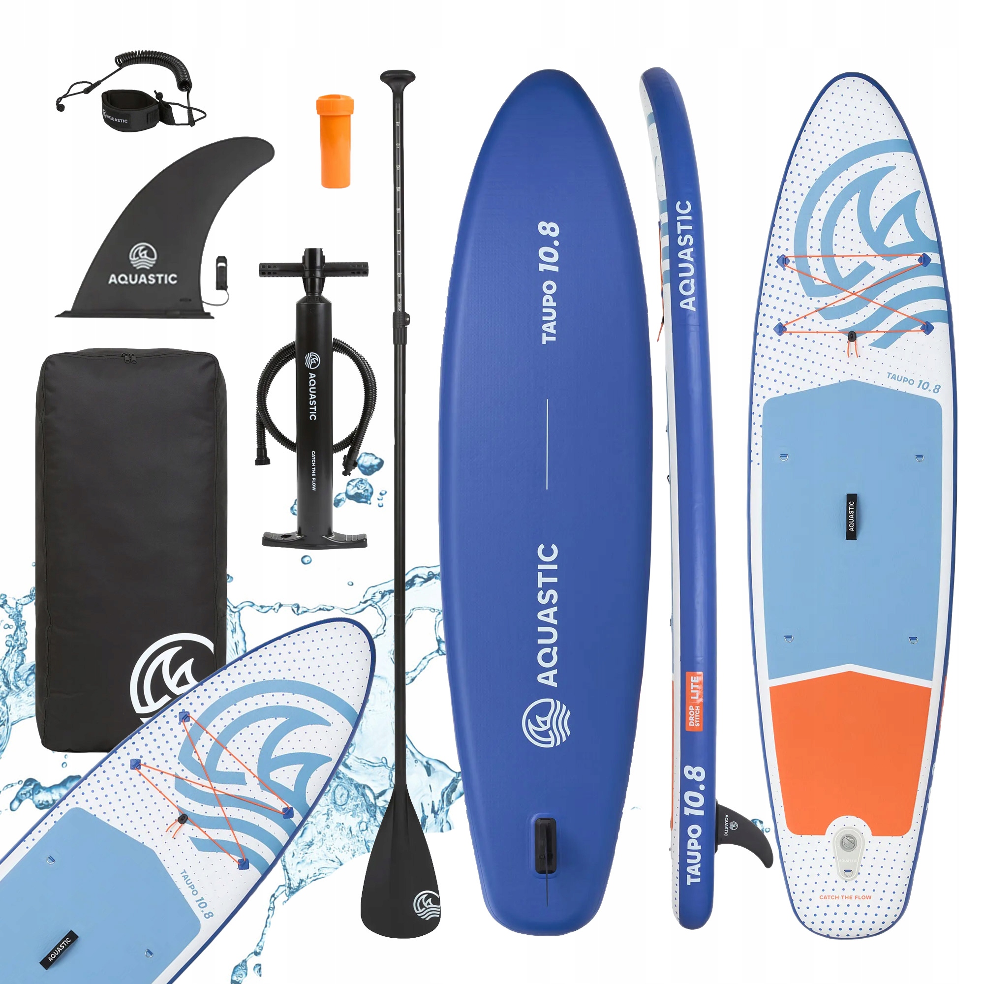 Deska Sup Aquastic Taupo 10'8" allround 325 cm Pompowana Do Pływania