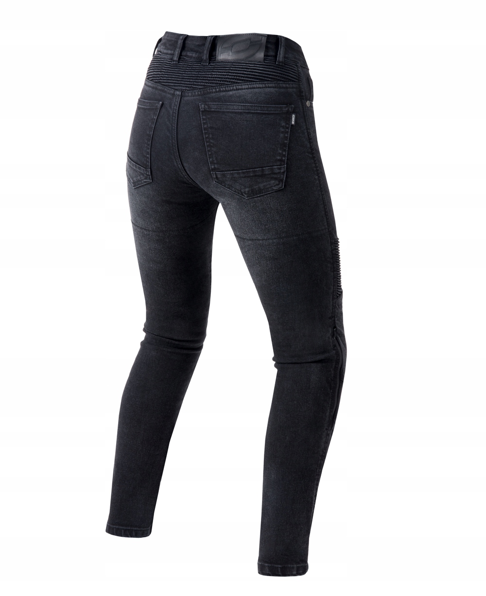 OZONE SPODNIE JEANSY MOTOCYKLOWE DAMSKIE AGNESS II LADY WASHED BLACK 34/30 Rozmiar 34/30
