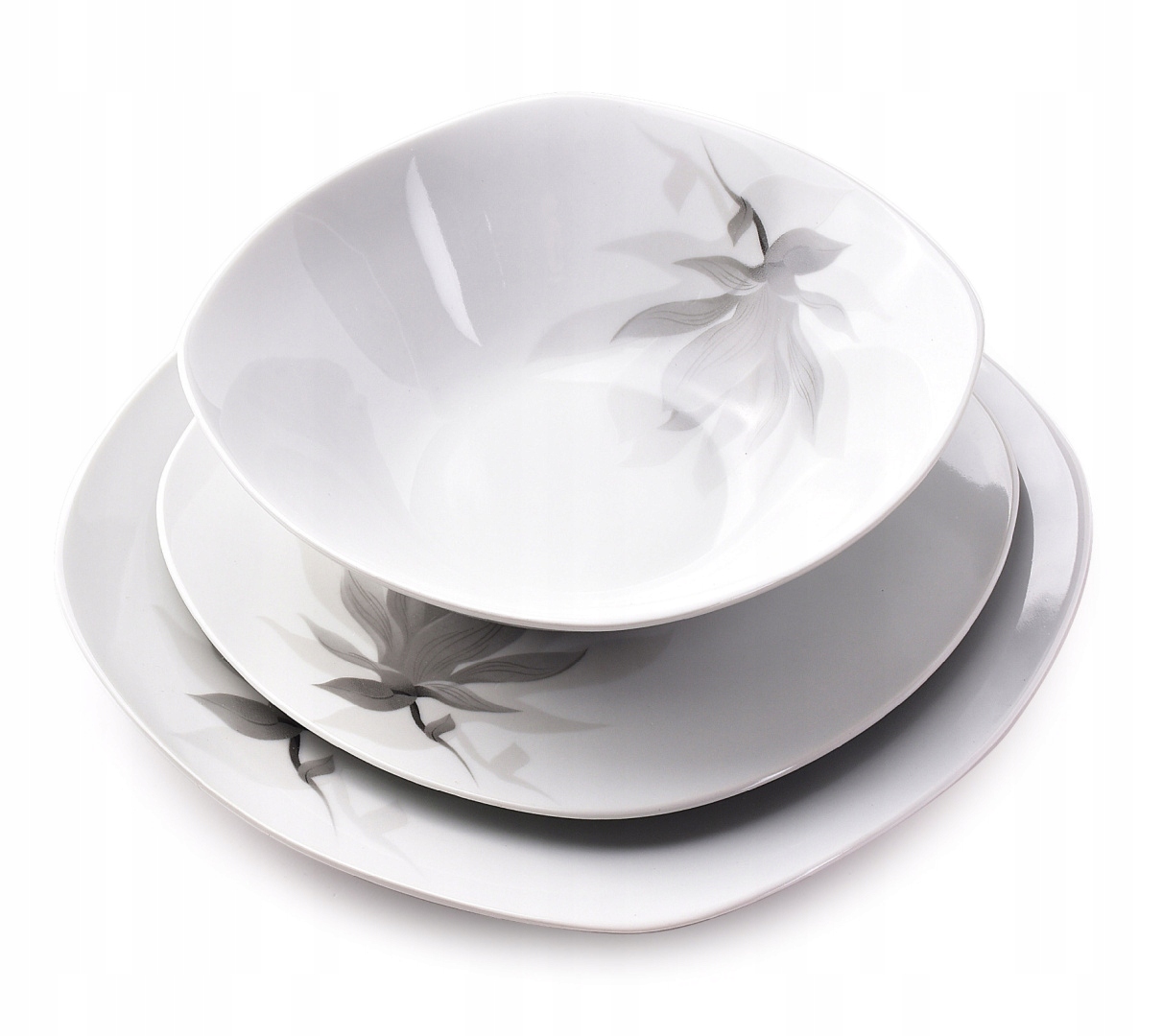 Obedový set servis 18 ks magnólia porcelánový