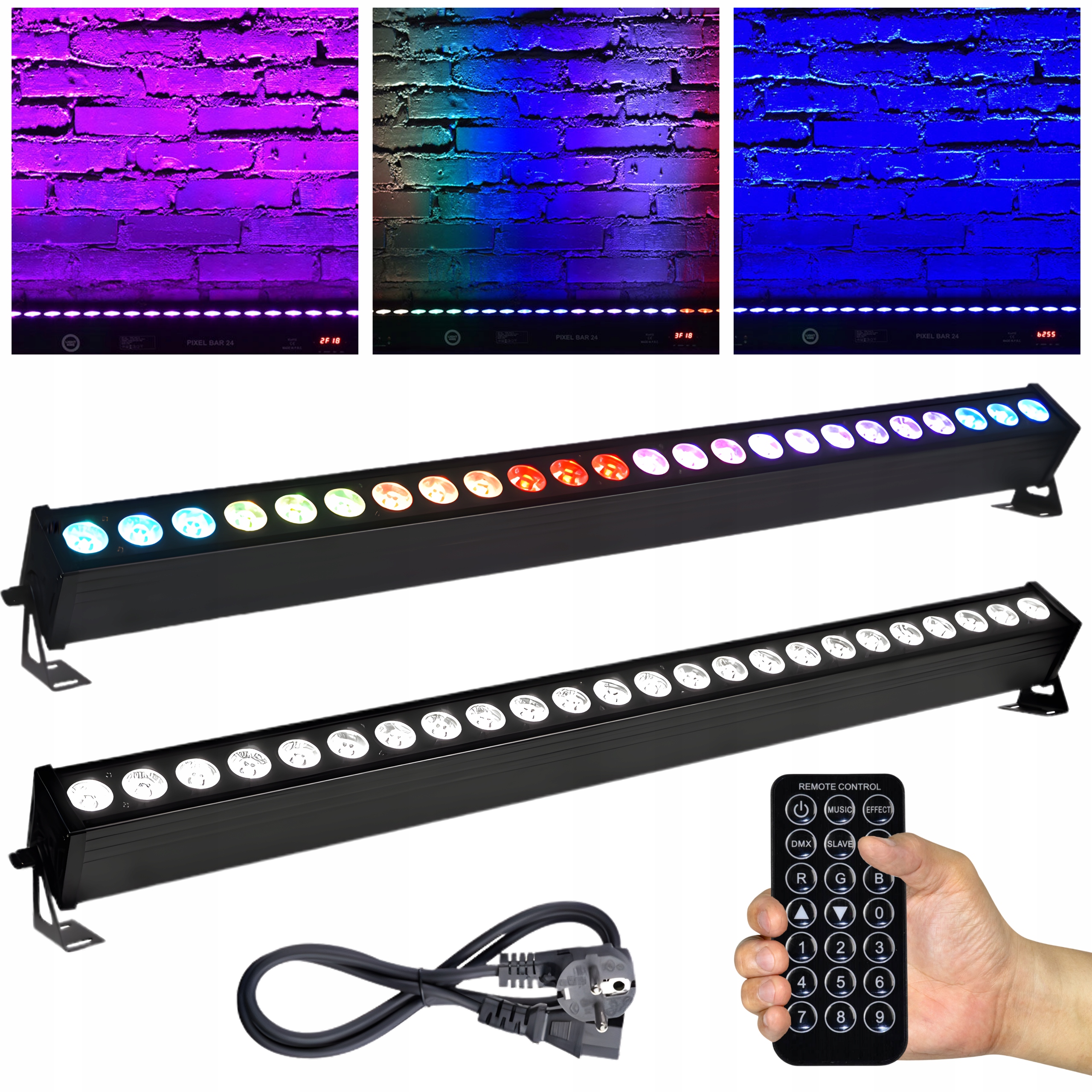 Osvětlovací Lišta Led Bar Scénické Osvětlení 24x3W Rgb Pilot