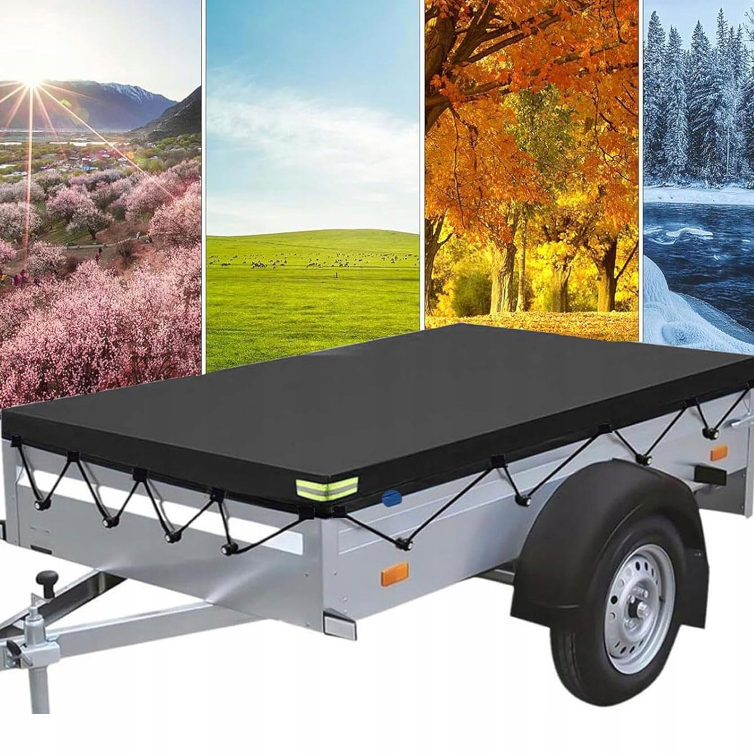 ТЕНТ ДЛЯ ПРИЦЕПА ПЛОСКИЙ ТЕНТ ДЛЯ ПРИЦЕПА ПОЛУПРИЦЕП ЧЕРНЫЙ