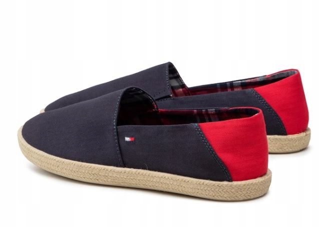 TOMMY HILFIGER MĘSKIE GRANATOWE ESPADRYLE 41 1SS1A Stan opakowania oryginalne