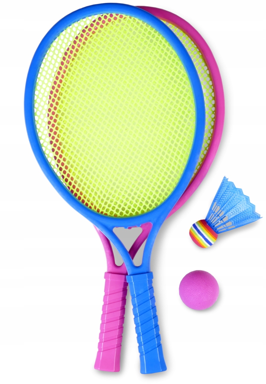 KOLOROWE RAKIETKI DO TENISA + LOTKA I PIŁKA BADMINTON ARTYK Marka Artyk