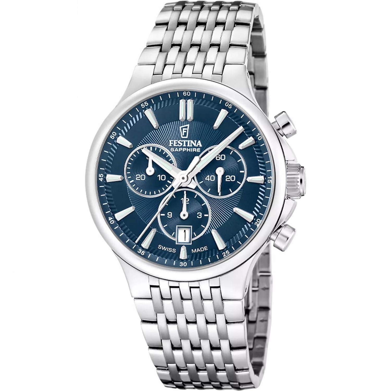 Pánské Hodinky Festina F20093-2 stříbrné