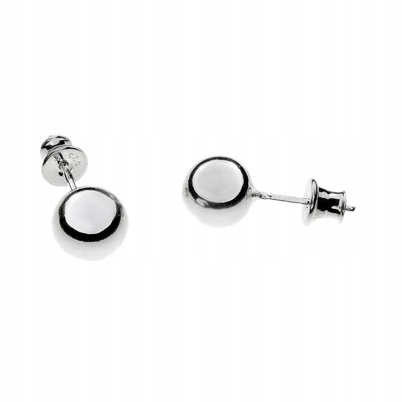 

Srebrne Kolczyki Kule Kulki 6MM Srebro 925 Sztyft